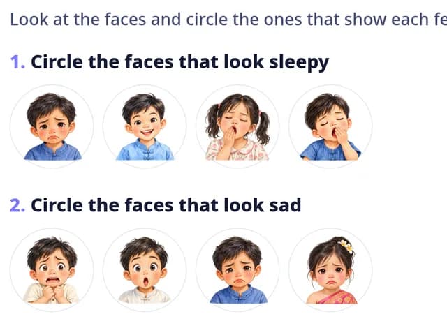 Feelings faces