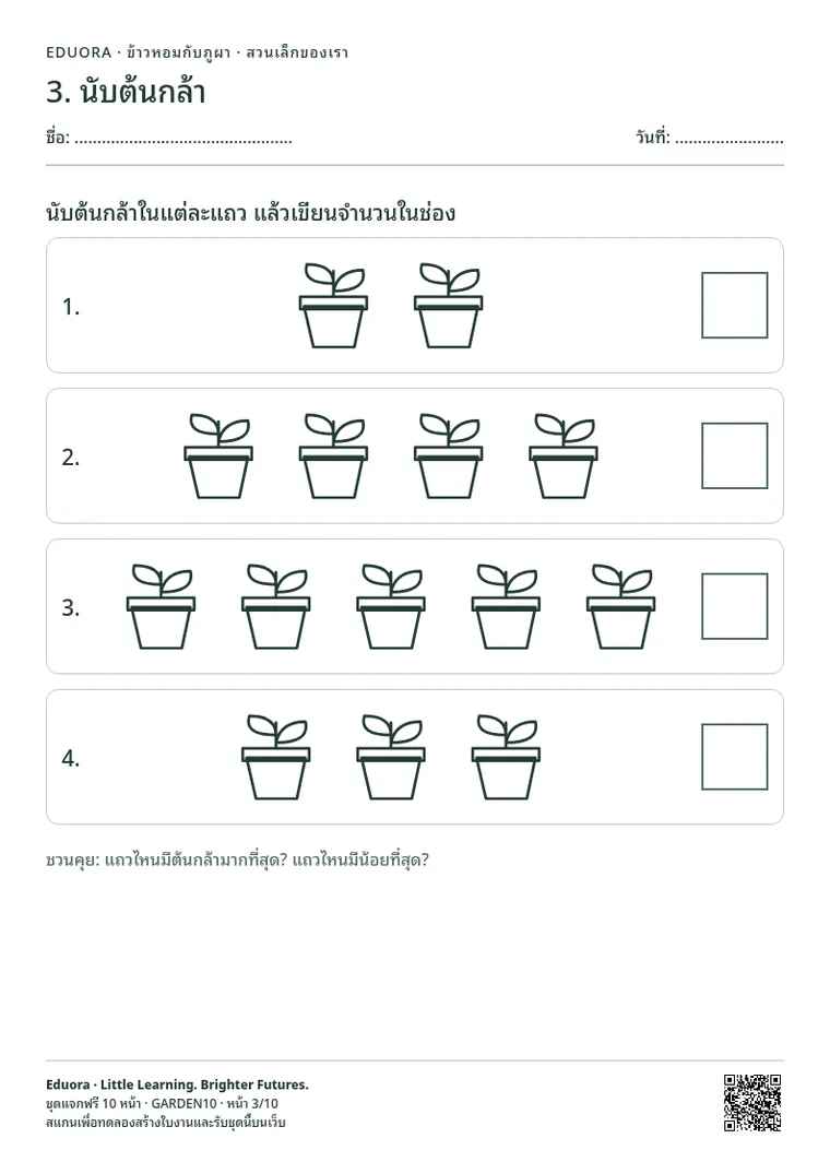 ตัวอย่างหน้า 3: นับต้นกล้า